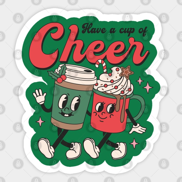 Have a Cup of Cheer Sticker by Pop Cult Store